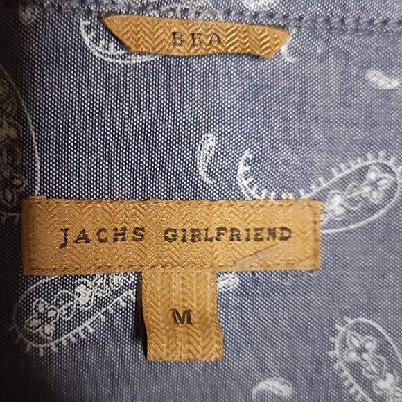 Jachs Girlfriend Womens Red Plaid Pearl Snap Long Sleeve Shirt Medium - Picture 4 of 6